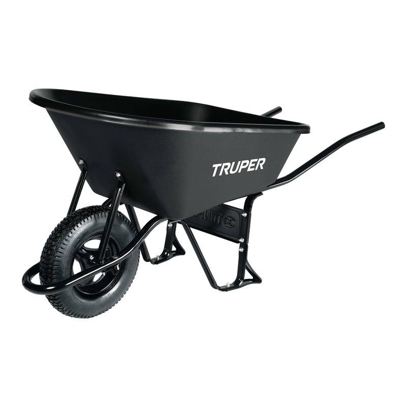 Truper Wheelbarrow Heavy Duty Poly Tray 120 Litre Capacity
