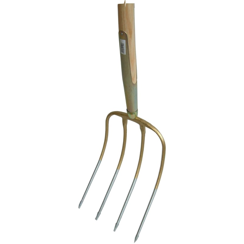 Victoria Manure Fork with Long Handle 4-Prong 1350mm