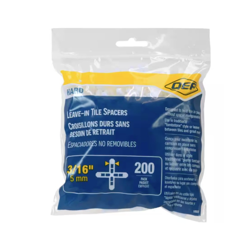 3/16" Leave-In Spacers, Bag - 200 Qty