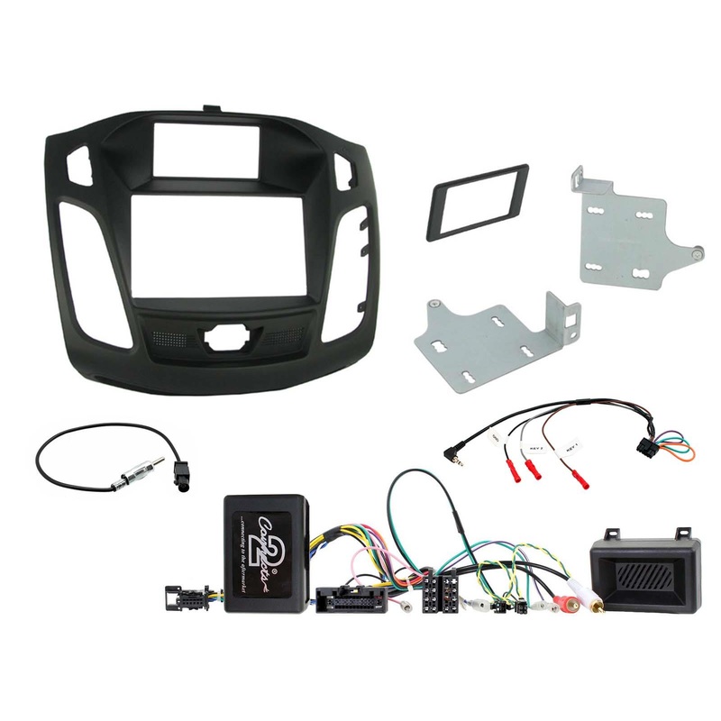 Fitting Kit Ford Focus 2011 - 2015 Ddin (Black) (With Advanced Display) Complete Kit