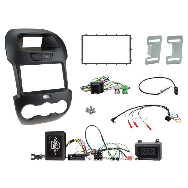 Fitting Kit Ford Ranger (Px1) 2012 - 2015 Double Din (Black) Complete Kit