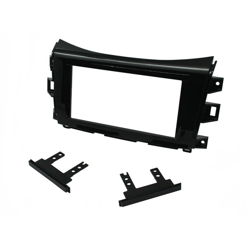 Fitting Kit Nissan Frontier 14-19 Navara Np300 2005-2015 Double Din (Gloss Black)