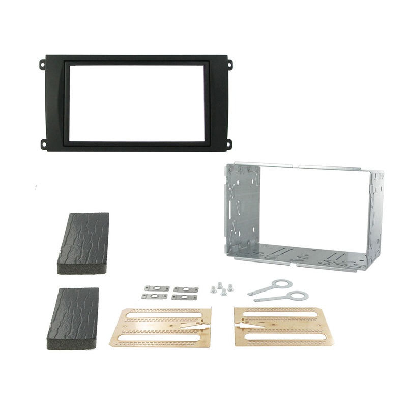 Fitting Kit Porsche Cayenne 2002 - 2010 Double Din With Cage (Black)