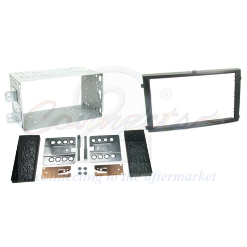Fitting Kit Ssangyong Rexton Ii 2005 - 2013 Double Din With Cage (Black)