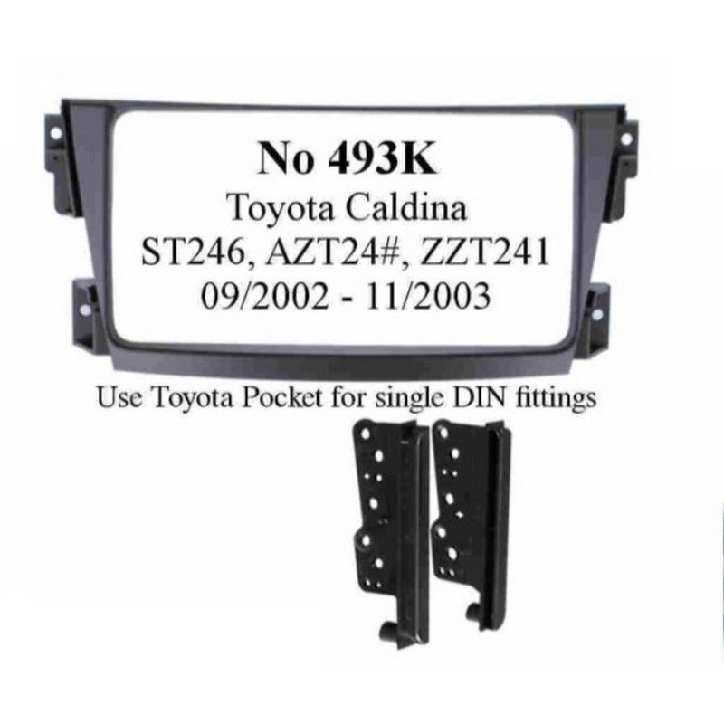 Fitting Kit Toyota Caldina 2002 - 2007 (T241) (Black)
