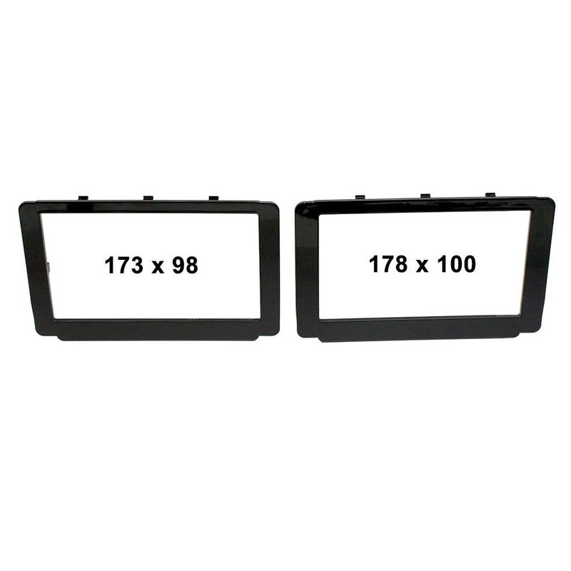 Fitting Kit Toyota Hilux Frames 2015 - 2018 Double Din (Gloss Black)