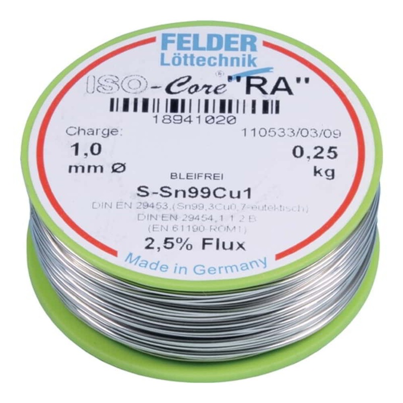 Hilo de soldar FELDER ISO-Core RA 1 mm (4000872796)