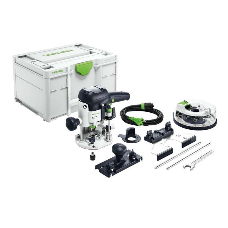 Fresadora Festool OF 1010 EBQ-Plus 1010 W 55 mm carrera (576538) + caja de fresadora HF + Systainer - sucesor de 574383