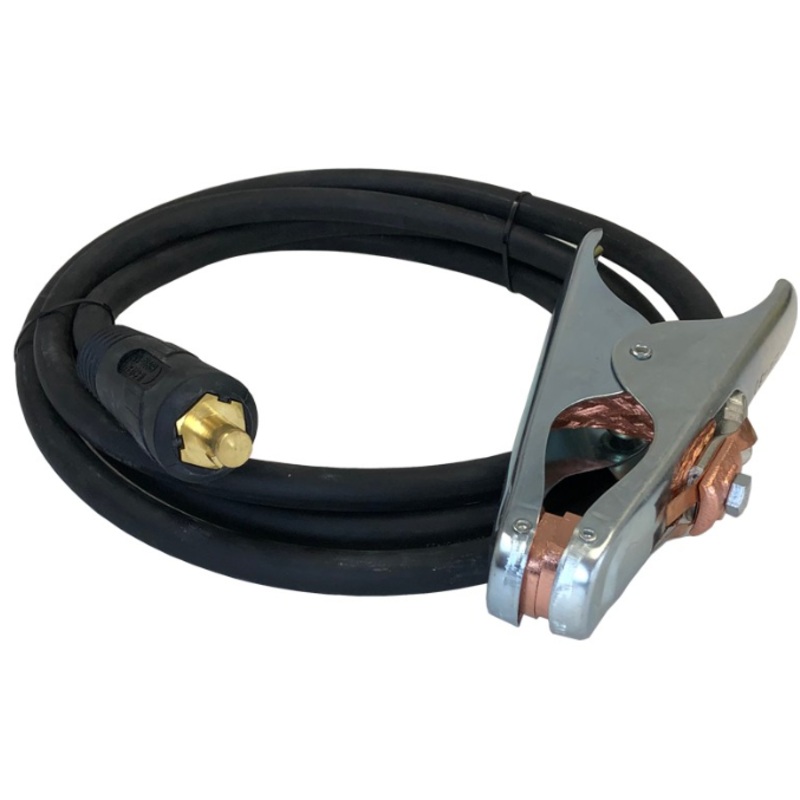 Welding Cable 3m 50mm Sq. c/w Earth Clamp Nevada 500  [1478]