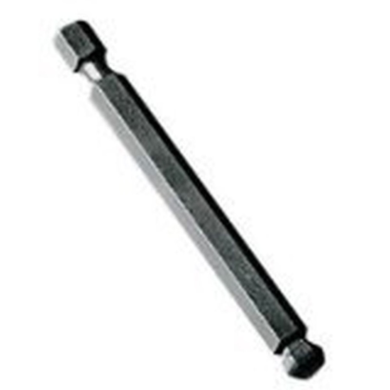Bondhus 10807 1/8 in. x 3 in. Ball End Power Screwdriver Bit, 10/Box