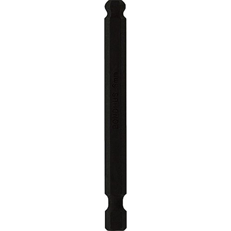 Bondhus 10868 6 mm x 3 in. Ball End Power Screwdriver Bit, 10/Box