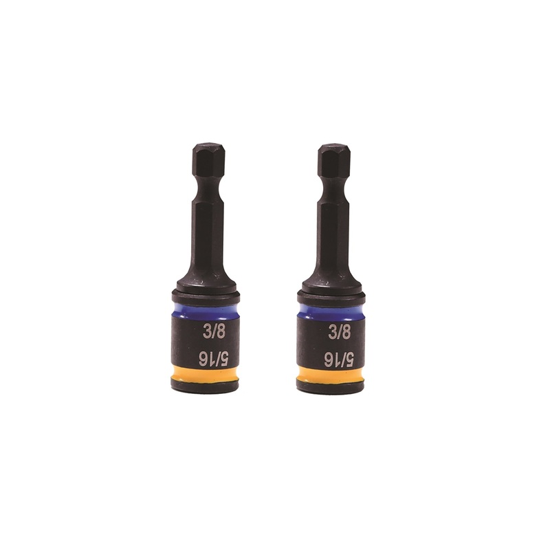 Malco MSHC1 2 in. C-RHEX Cleanable, Reversible Magnetic Hex Drivers (5/16 and 3/8)- 2 pack