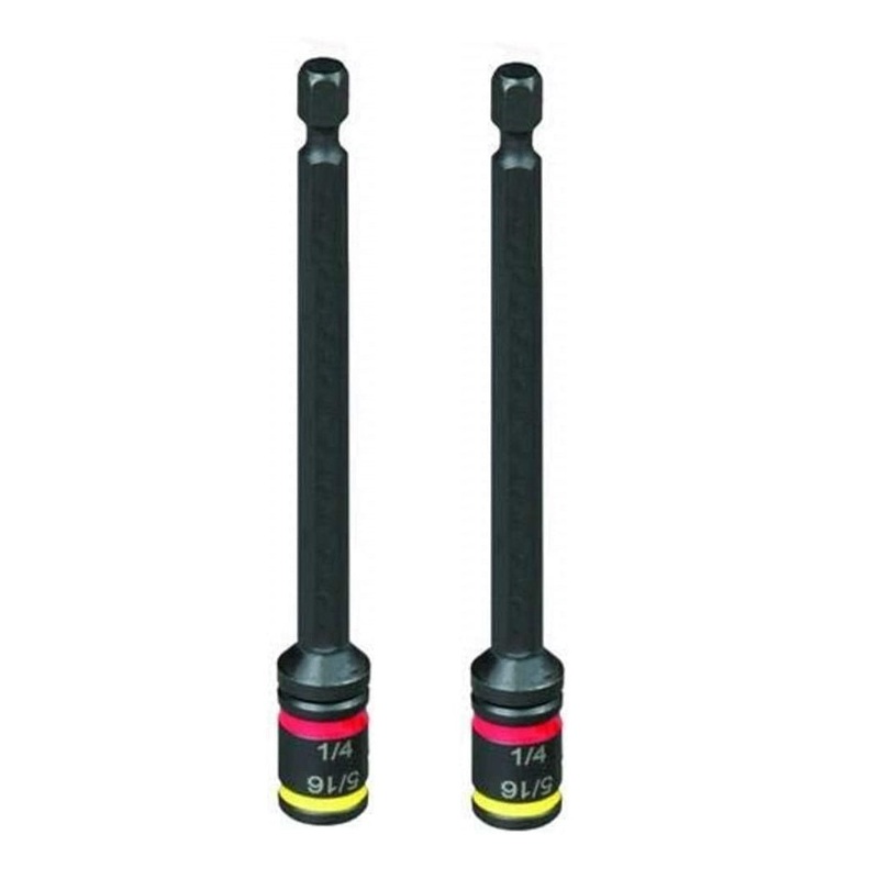 Malco MSHMLC 4 in. C-RHEX Cleanable, Reversible Magnetic Hex Drivers (1/4 and 5/16)- 2 pack