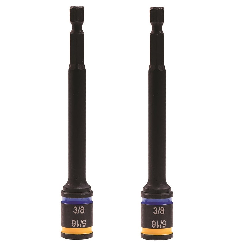 Malco MSHMLC1 4 in. C-RHEX Cleanable, Reversible Magnetic Hex Drivers (5/16 and 3/8)- 2 pack