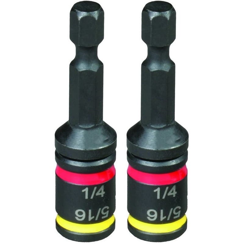 Malco MSHC 1/4 & 5/16 Reversible Hex Chuck Driver, 2 pack