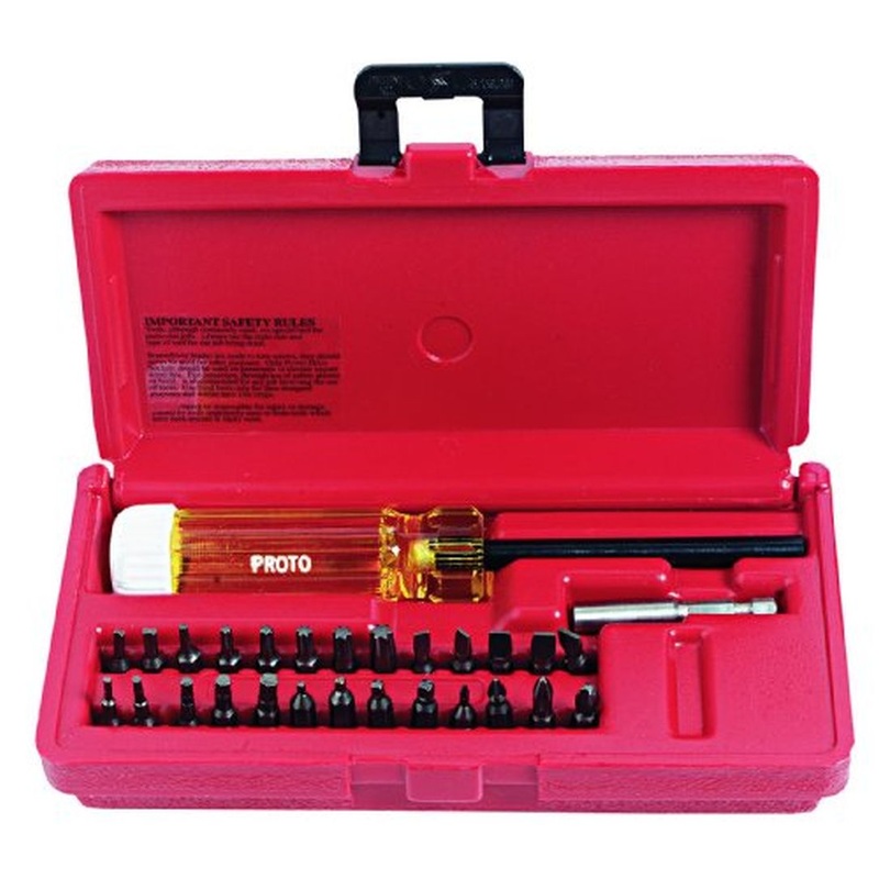 Stanley Proto J61929 Full Polish Magnetic Bit Screwdriver Set, 28 Piece Set