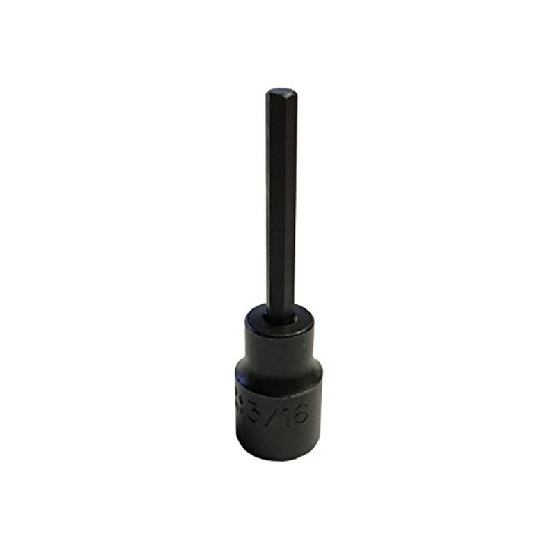 Stanley Proto J72903/16 3/8 in. Drive 3/16 in. Black Oxide Finish Hex Bit Impact Socket