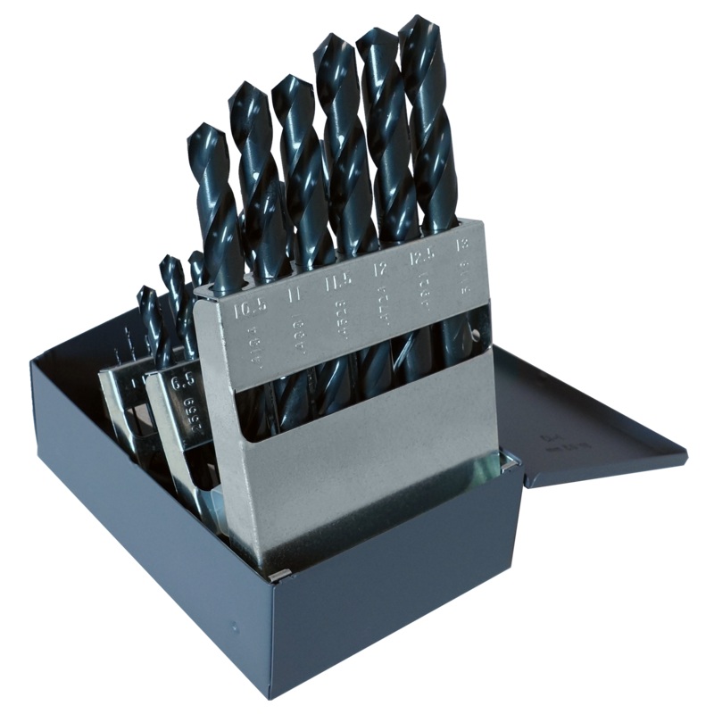 Cle-Line C21131 General Purpose Jobber Length Metric Drill Set, 25 Piece Set
