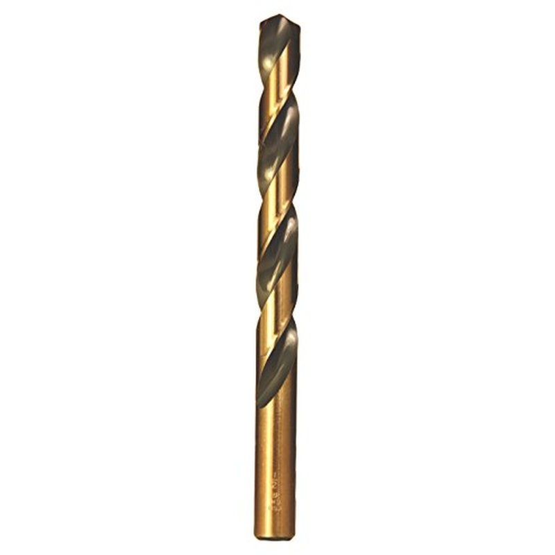 Viking Drill and Tool 22220 17/32 in. Gold Oxide High Speed Steel 135 Degree Split Point Magnum Super Premium Jobber Drill Bit, 1/Box