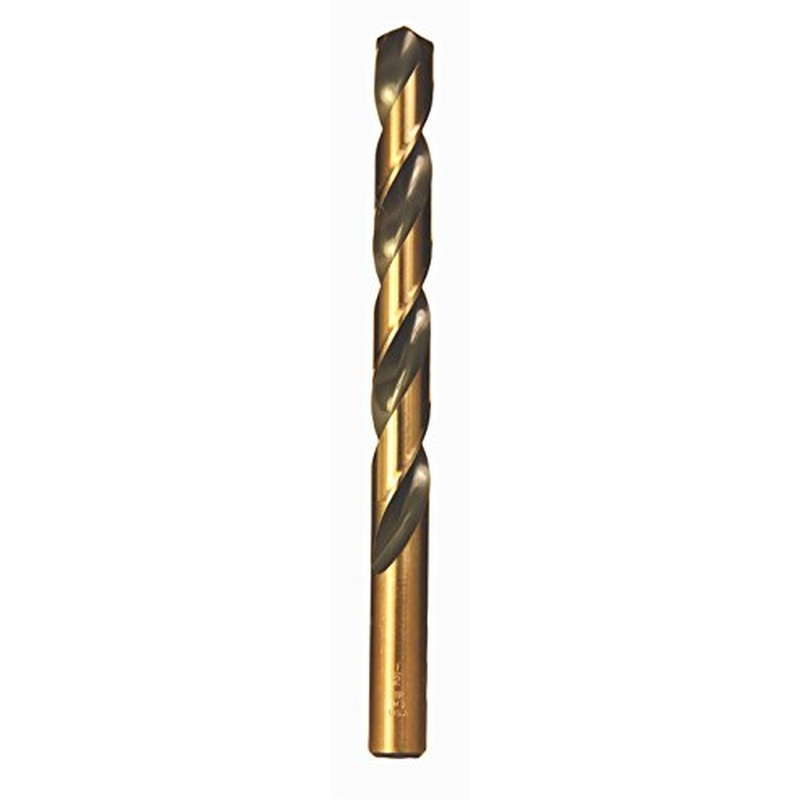 Viking Drill and Tool 5620 1/8 in. 135 Degree Split Point Gold Oxide Hi-Molybdenum Steel Magnum Super Premium Jobber Drill Bit, 12/Box