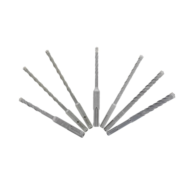 Diablo DMAPL9920-S7 Rebar Demon SDS-Plus 4-Cutter Full Carbide Head Hammer Bit Set, 7 Piece Set