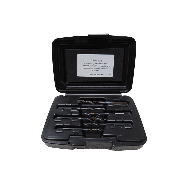 Norseman by Viking Drill and Tool 21330 6 Piece Super Premium Black and Gold Combo Drill and Tap Set