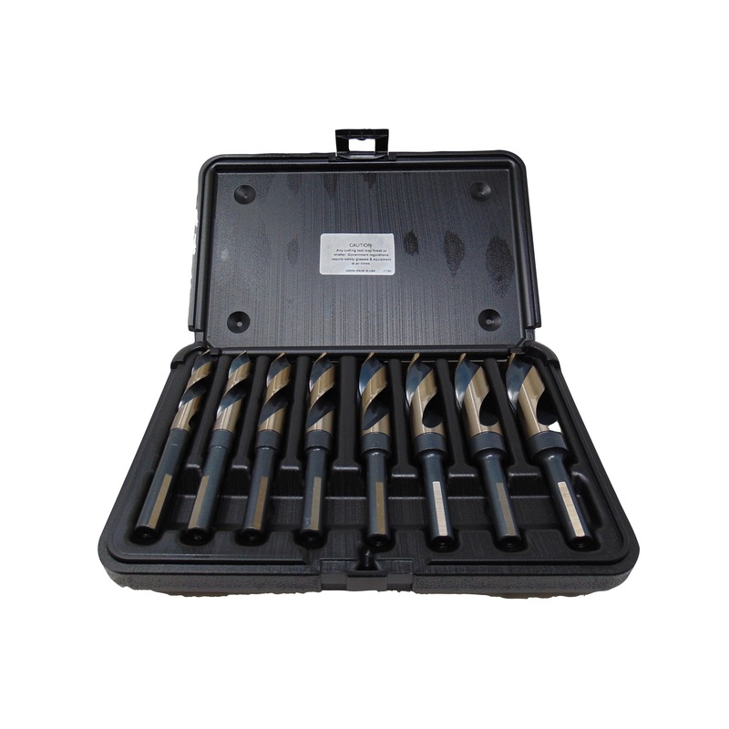 Norseman by Viking Drill and Tool 26473 8 Piece 9/16 in. to 1 in. Heavy Duty Black and Gold Vortex 1/2 in. Shank Set