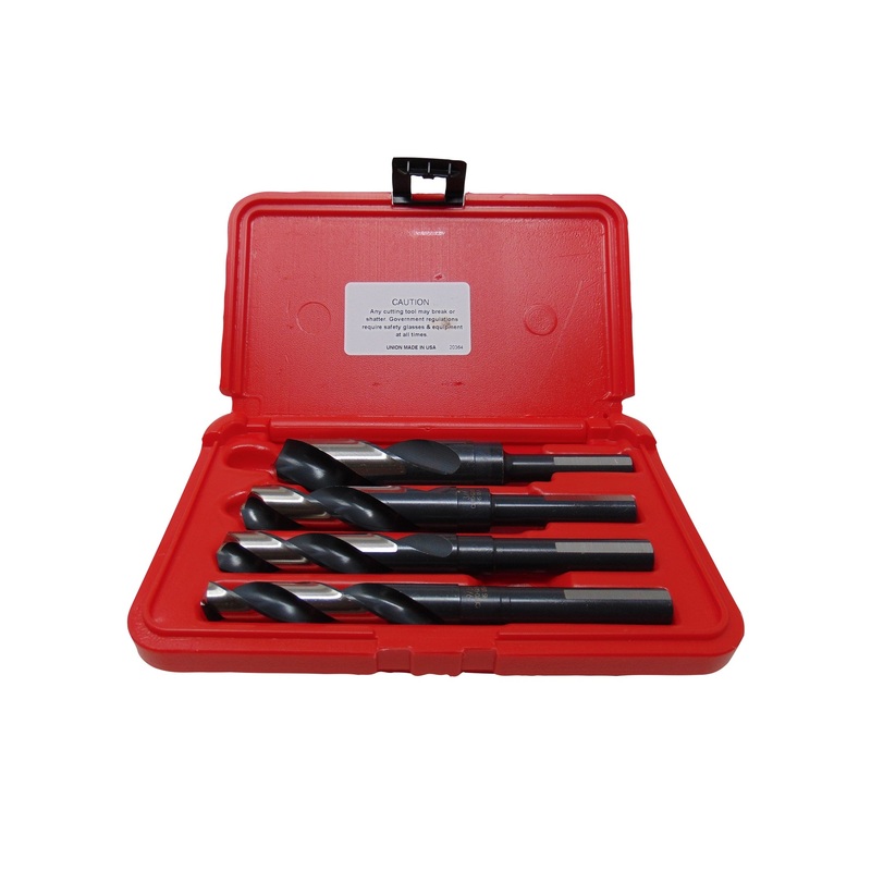 Norseman by Viking Drill and Tool 30323 9/16 in., 5/8 in., 3/4 in., 1 in. 135 Degree Split Point Cryo-Nitride S&D Set