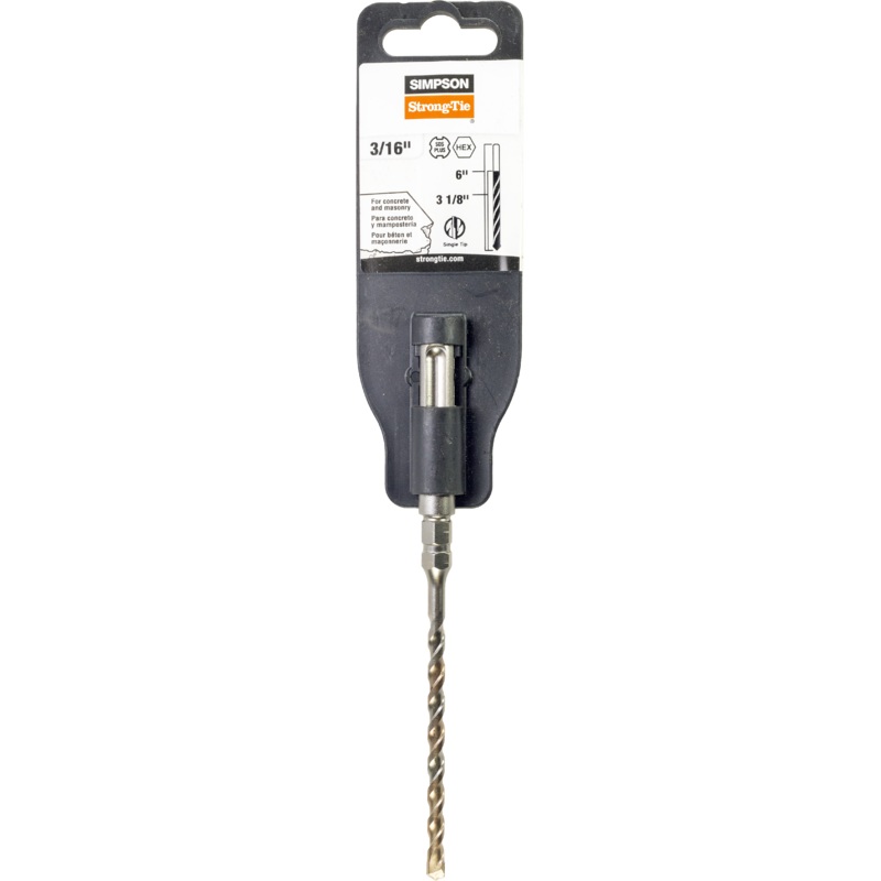 Simpson MDPL01806H 3/16 in. x 6 in. SDS-plus Titen Screw Drill Bit/Driver