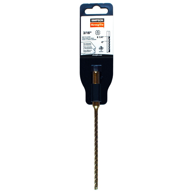 Simpson MDPL01806S 3/16 in. x 6-1/4 in. SDS-plus Shank Solid-Tip Carbide Drill Bit