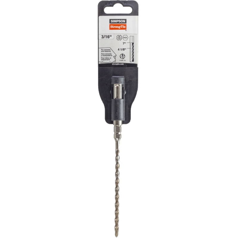 Simpson MDPL01807H 3/16 in. x 7 in. SDS-plus Titen Screw Drill Bit/Driver