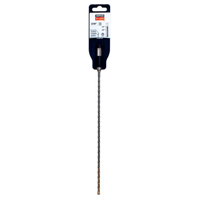 Simpson MDPL02512S 1/4 in. x 12 in. SDS-plus Shank Solid-Tip Carbide Drill Bit