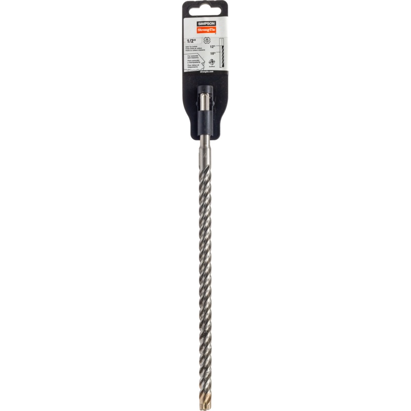 Simpson MDPL05012S 1/2 in. x 12-1/4 in. SDS-plus Shank Solid-Tip Carbide Drill Bit