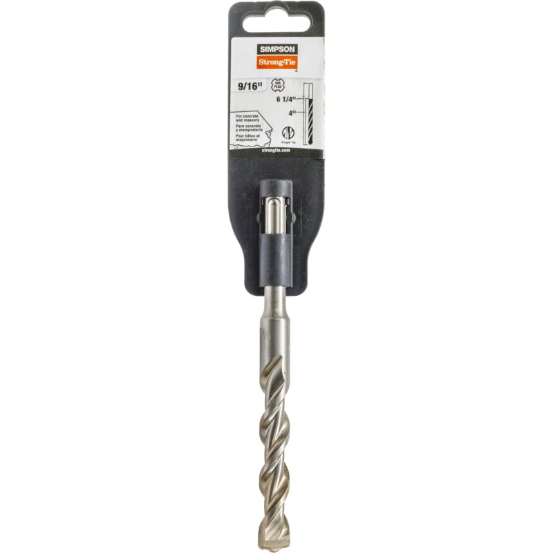 Simpson MDPL05606 9/16 in. x 6-1/4 in. SDS-plus Shank Drill Bit