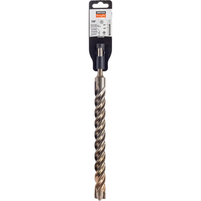 Simpson MDPL08712Q 7/8 in. x 12 in. SDS-plus Quad-Head Shank Drill Bit