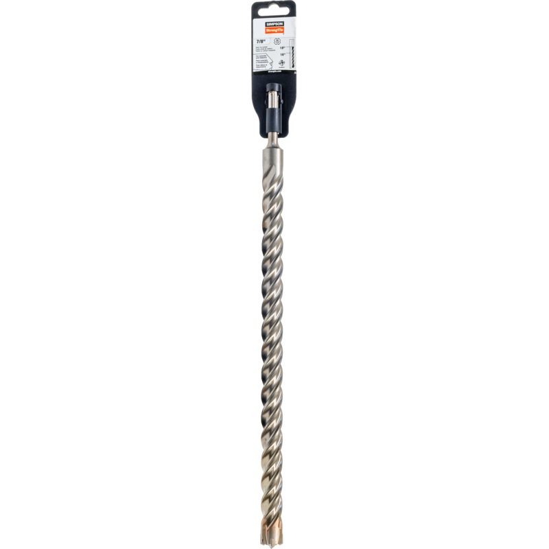 Simpson MDPL08718Q 7/8 in. x 18 in. SDS-plus Quad-Head Shank Drill Bit