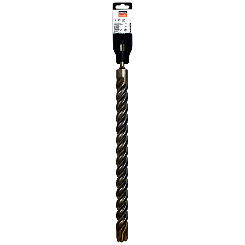 Simpson MDPL11218Q 1-1/8 in. x 18 in. SDS-plus Quad-Head Shank Drill Bit
