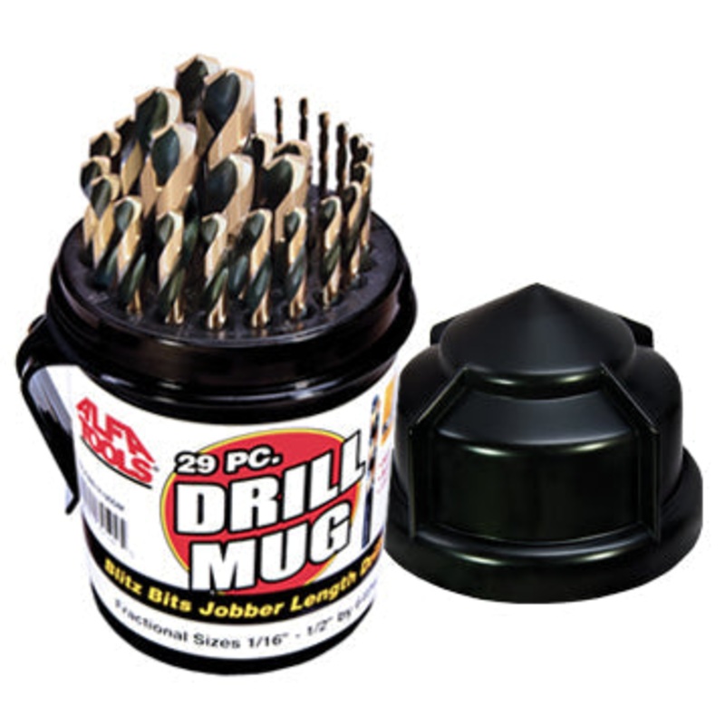ALFA Tools J150190BDM 29PC BRIGHT US JOBBER DRILL MUG SET 1/pack