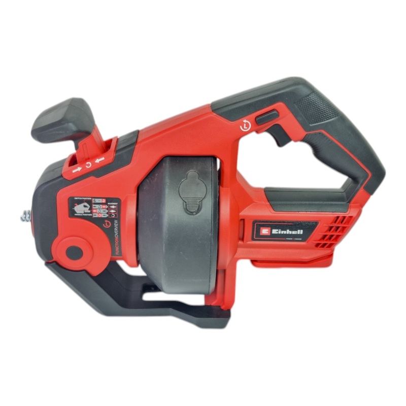 Limpiapipas a batera Einhell TE-DA 18/760 Li 18 V 7,6 m 55 mm sin escobillas + 1x batera PXC Plus 4,0 Ah + cargador