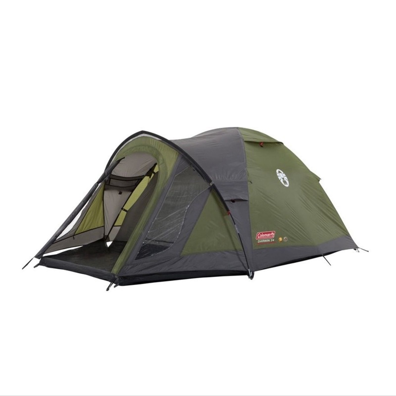 Tienda de campaa tipo domo Coleman Darwin 3 Plus con toldo para 3 personas 3,8 m (2000012149) tienda de campaa ignfuga