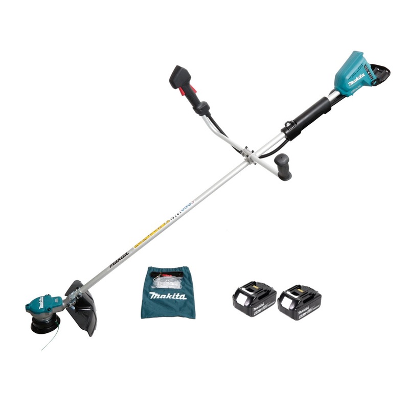 Desbrozadora de batera Makita DUR 365 LG2 36V (2x18V) 300mm sin escobillas + 2x batera 6.0Ah - sin cargador