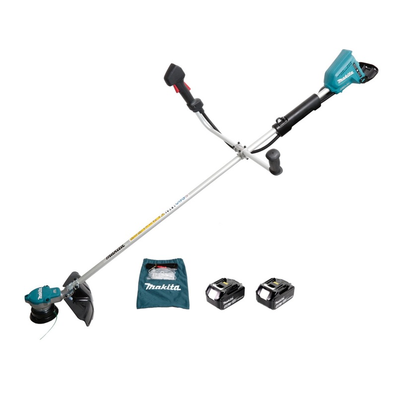 Desbrozadora de batera Makita DUR 365 LM2 36V (2x18V) 300mm sin escobillas + 2x batera 4.0Ah - sin cargador