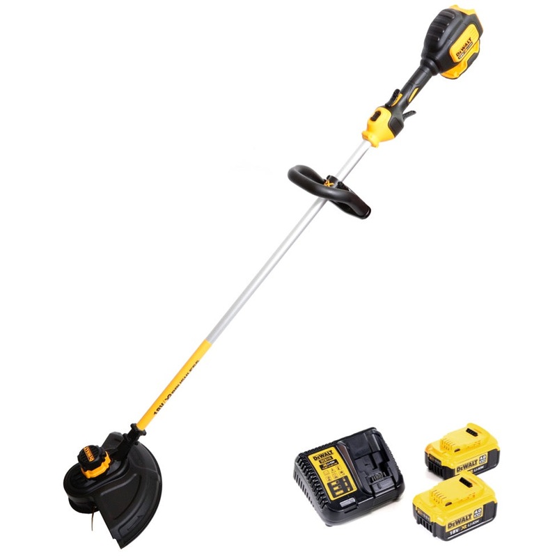 Dewalt DCM 561 M2 cortacsped a batera desbrozadora desbrozadora 18V sin escobillas + 2x bateras 4.0Ah + cargador