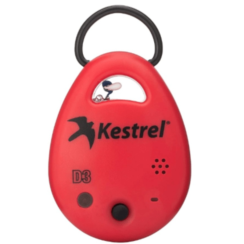 Kestrel D3 Temperature, Humidity, Pressure and DA Monitor (Red)