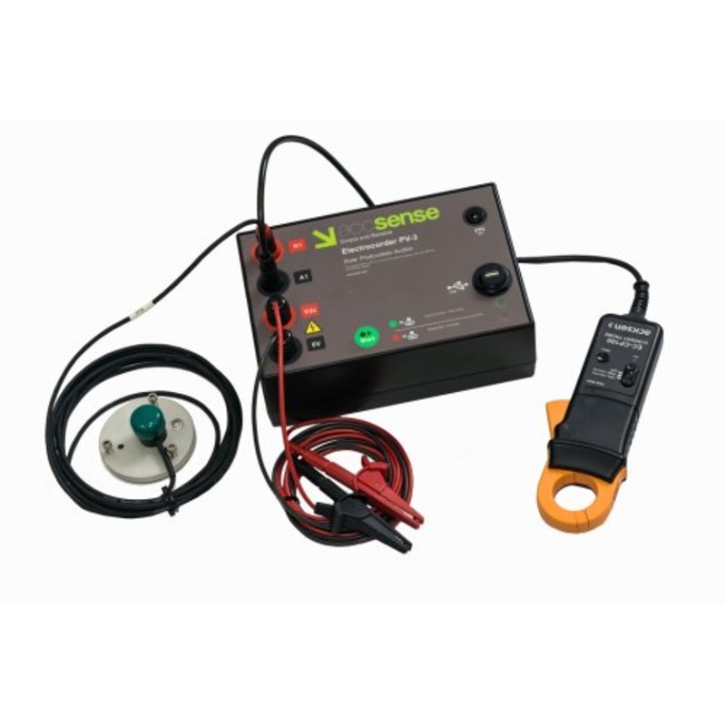 1-Channel DC Voltage, One Channel DC Current Plus Solar Iriidiance Data Logger Kit, IP65 - PV-3
