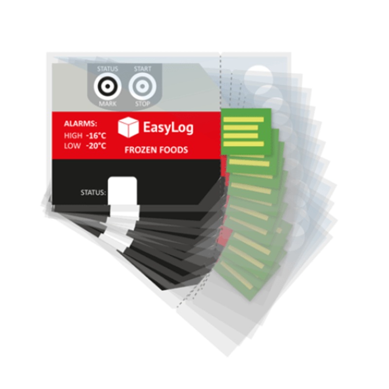 Frozen Goods Data Logger with Alarms. No Software Required (10 Pack)