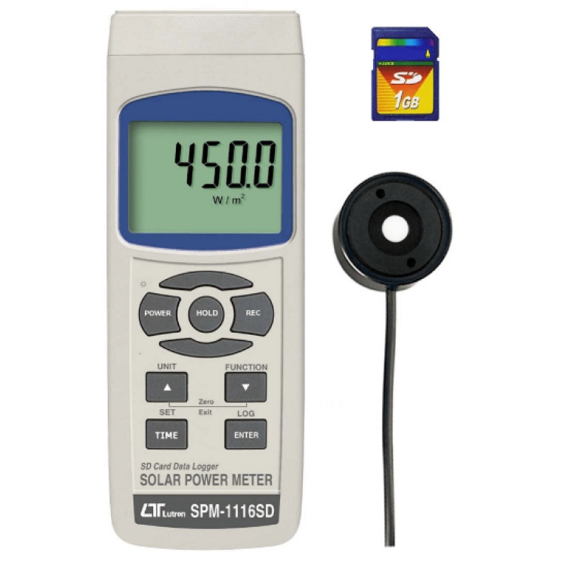 Solar Power Meter with SD Card Data Logging - ICSPM1116SD