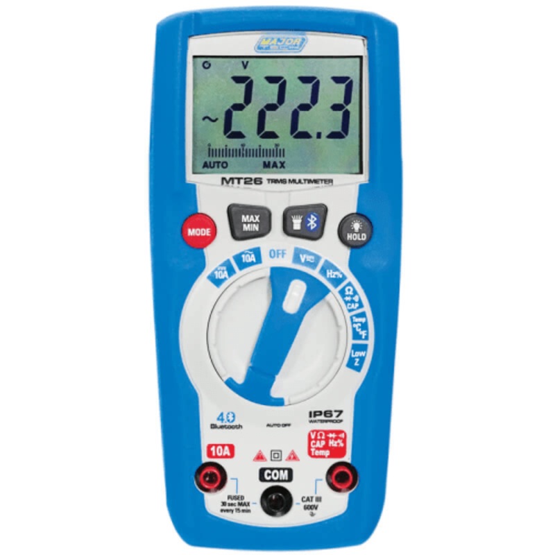 600V AC/DC True RMS Bluetooth Multimeter - MT26