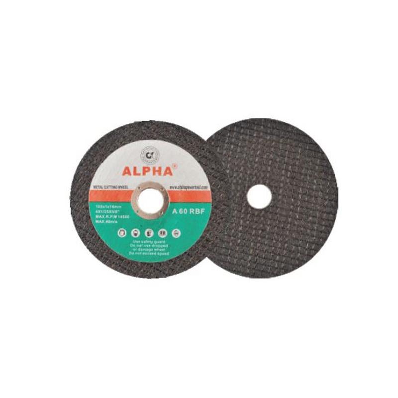 ALPHA CUTTING WHEEL 105X1X16MM 4INCH - PACK OFF 5