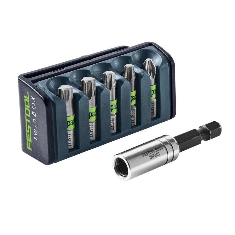 Festool BT-IMP SORT1 juego de cassettes de puntas 6 piezas. 1/4" resistente a impactos 25mm ( 204381 ) + caja